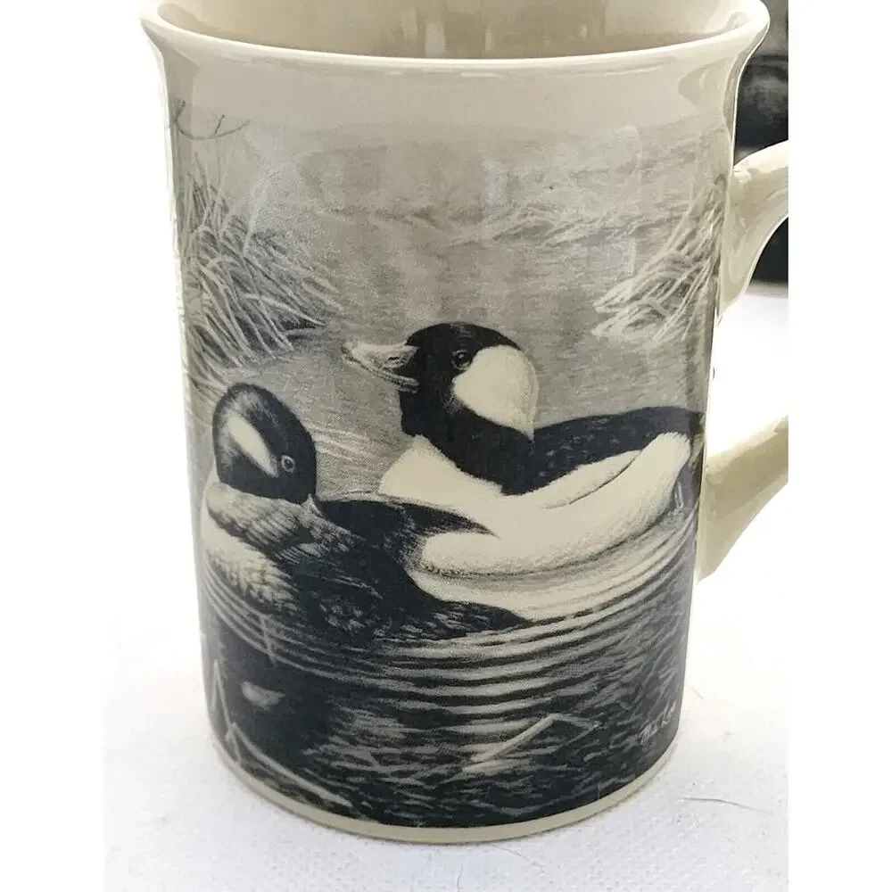 Cups/Mugs-Field & Stream-Vintage Look-Deer-Elk-Mallard-Wood Duck-8 oz-Set of 4 - Picture 4 of 16